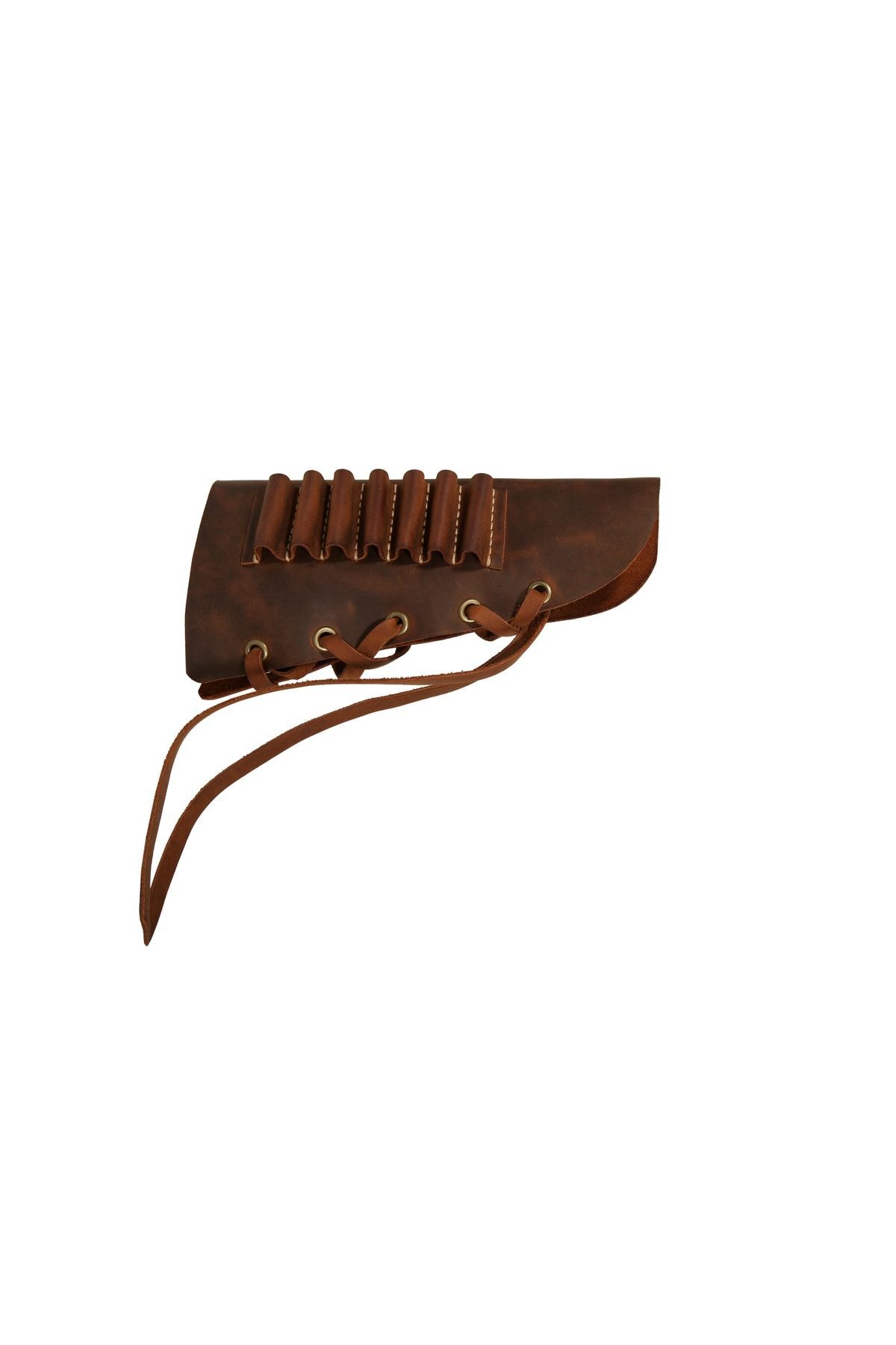 Deri Zanaat 36 Kalibre Hakiki Deri Dipçik Koruma Fişekliği