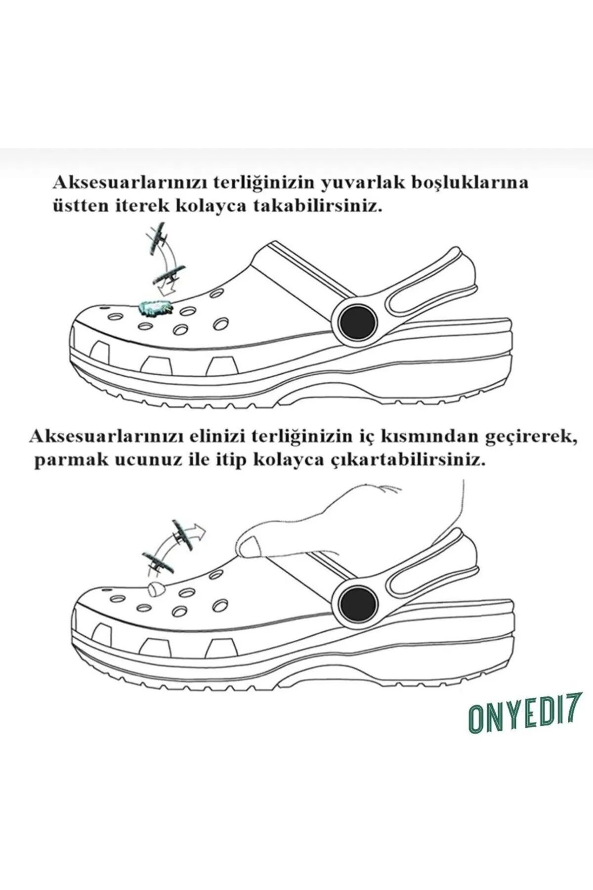 هدیه مفهومی دمپایی زینتی JIBBITZ E کوتوله ناز با حروف 1 قطعه Crocs