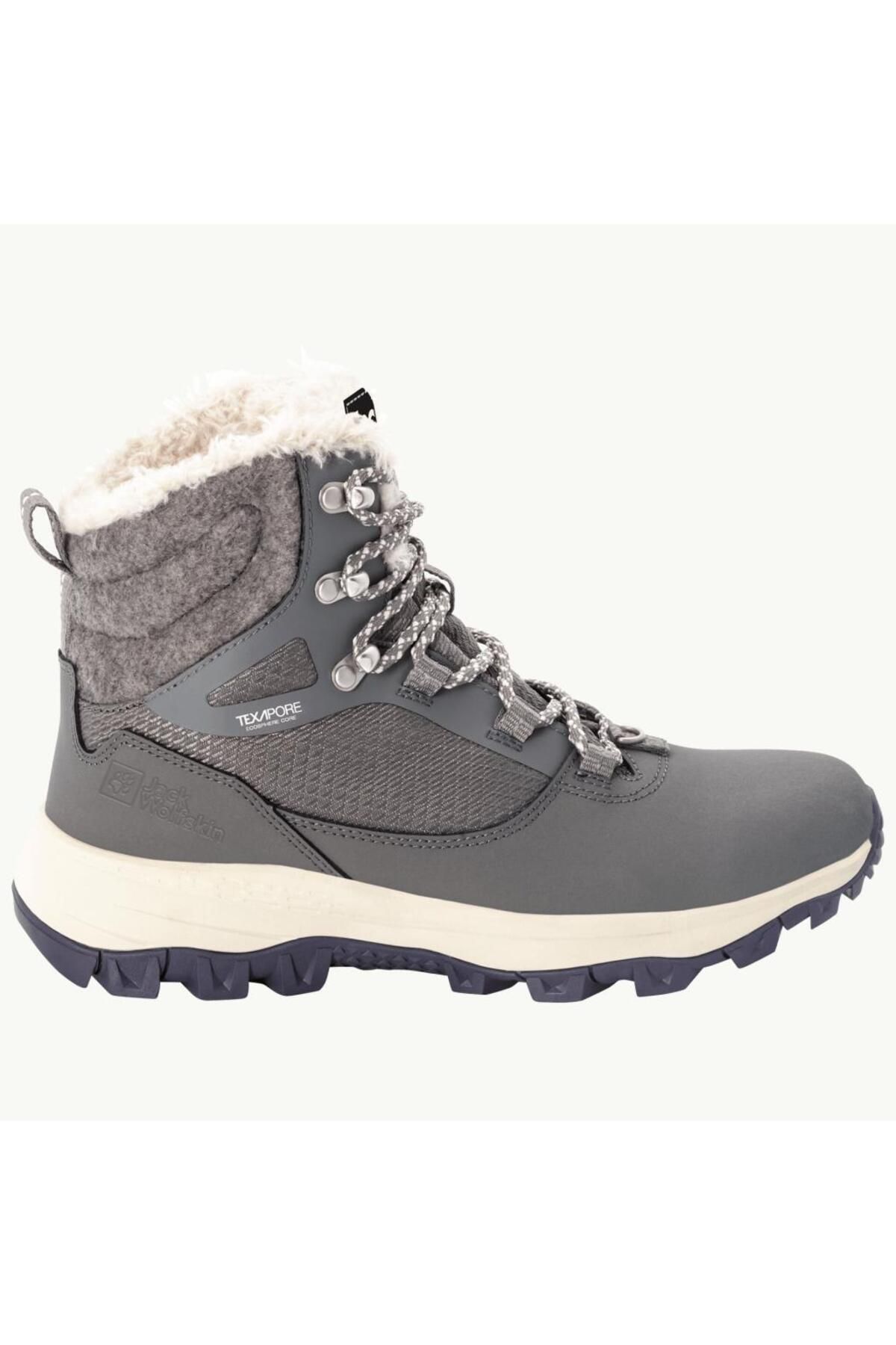 4053591_6132_035 چکمه های زنانه در فضای باز Everquest Texapore High W Tarmac Grey Jack Wolfskin