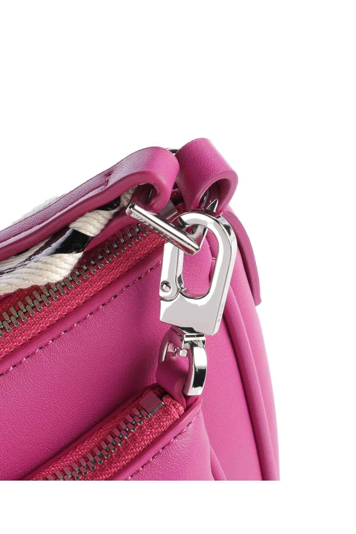 HUGO-Fuchsia Shoulder Bag with Women Brand Embossed Adjustable Strap50513112-652 4