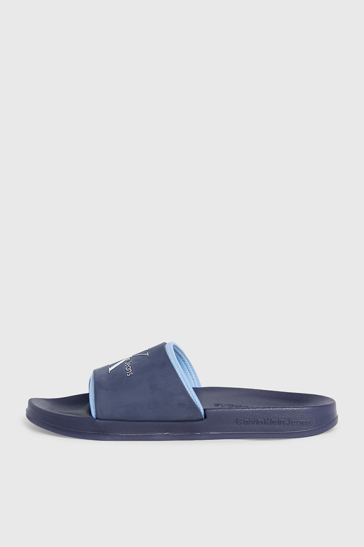 دمپایی آبی مردانه مردانهه طاووس غروب Calvin Klein