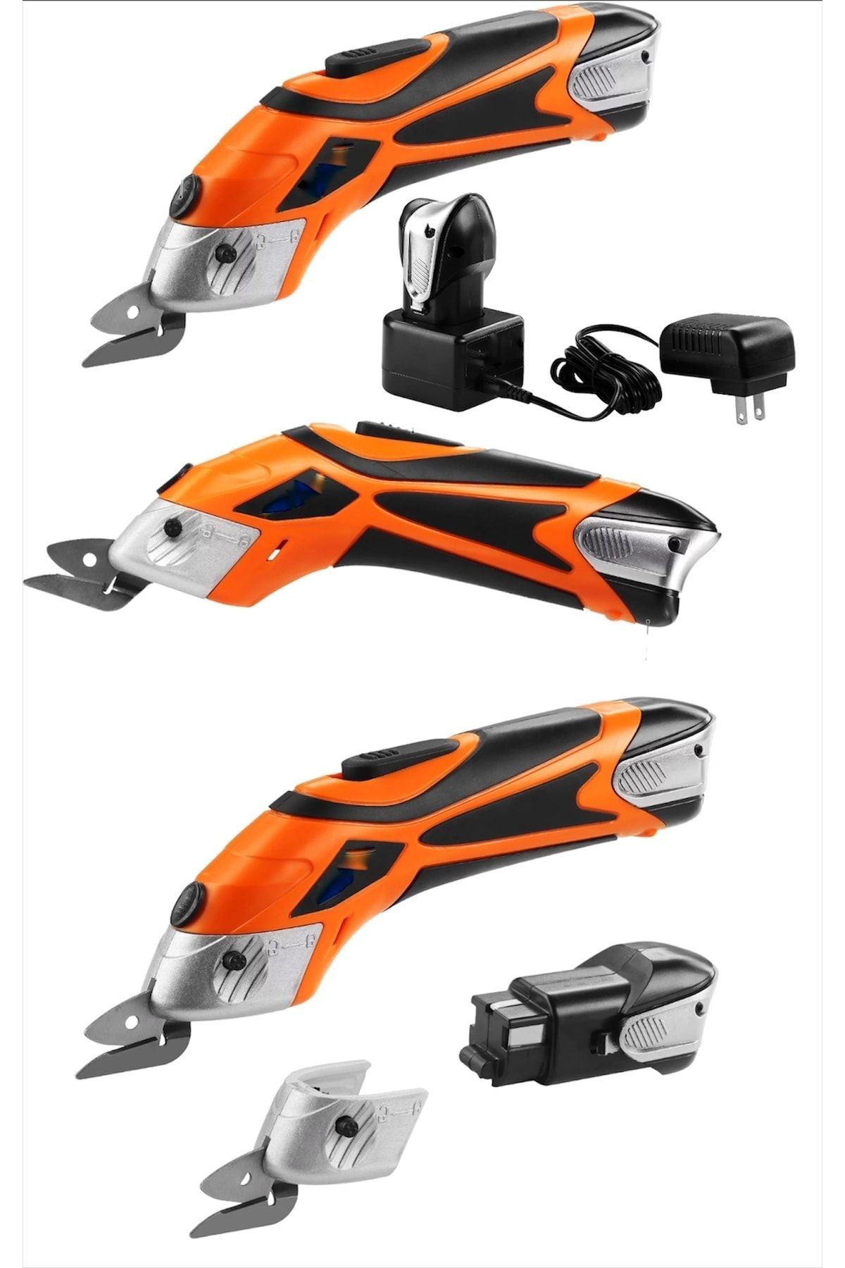 DYNAMİC MAX Makas Yedek Bıçaklı 2 Adet Akü Çok Amaçlı Kesim Makası Kumaş Deri Karton Deri