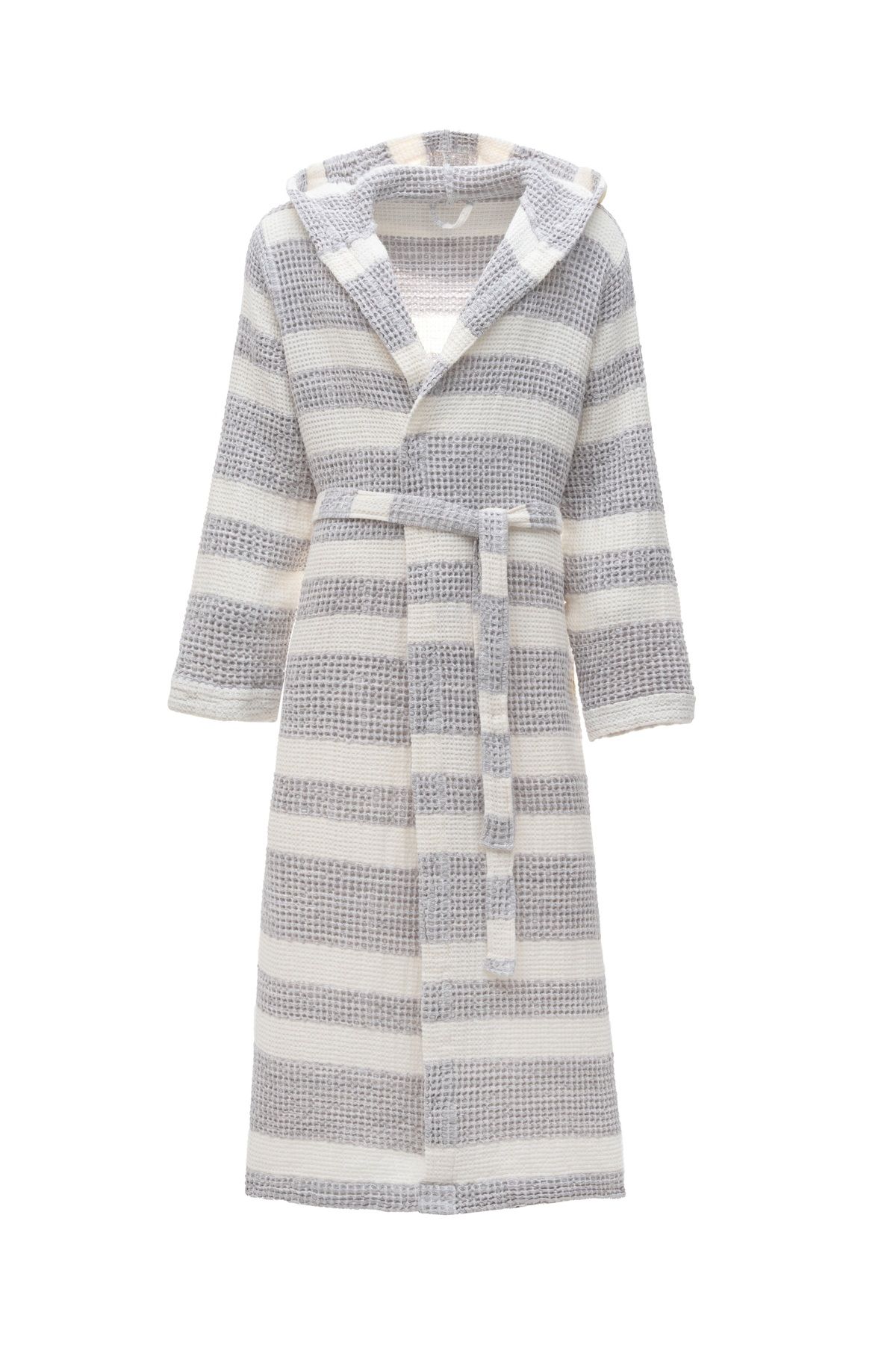 حوله تنپوش (روبدوشامبر) نود مردانه Ikra Beige 100 ٪ پنبه ارگانیک بزرگ ژاکارد Pesmal Bathrobe Ecocotton