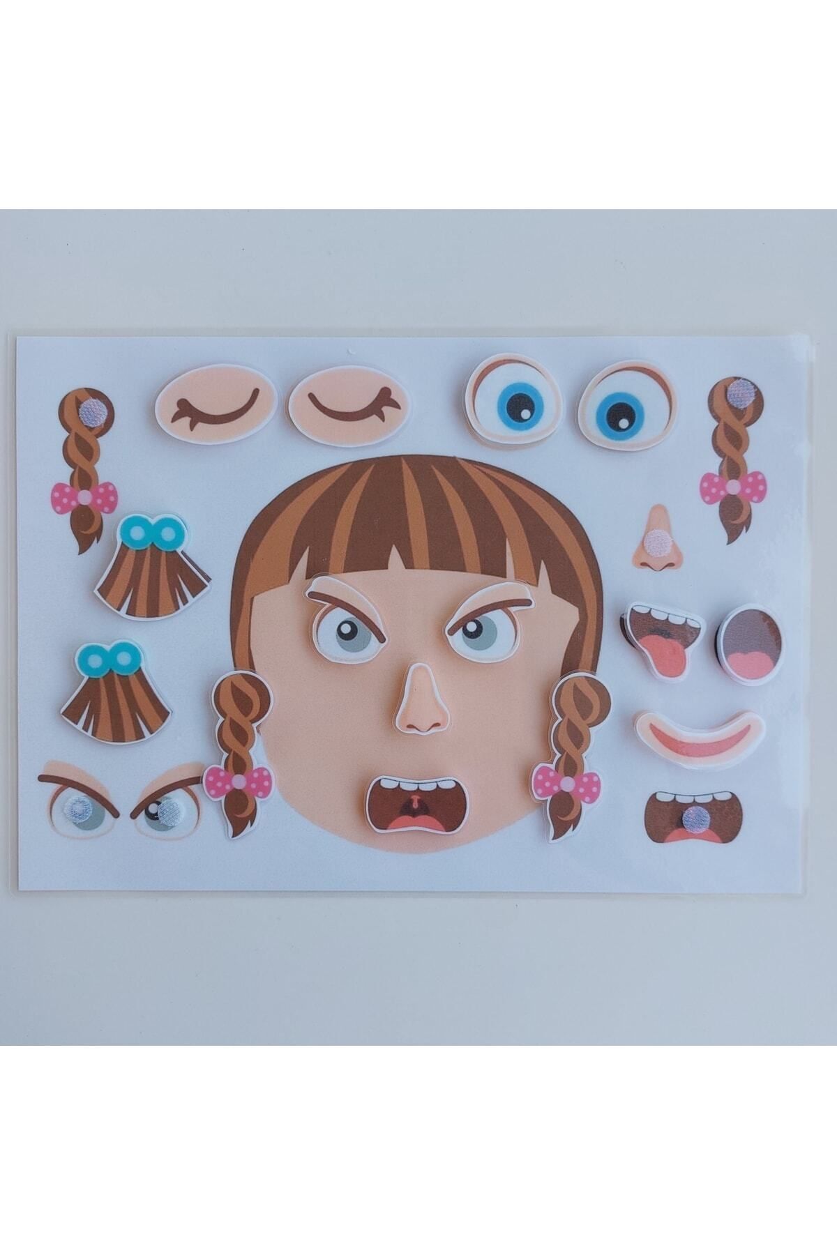 فعالیت تکمیل چهره دختر با موضوع احساسات ما