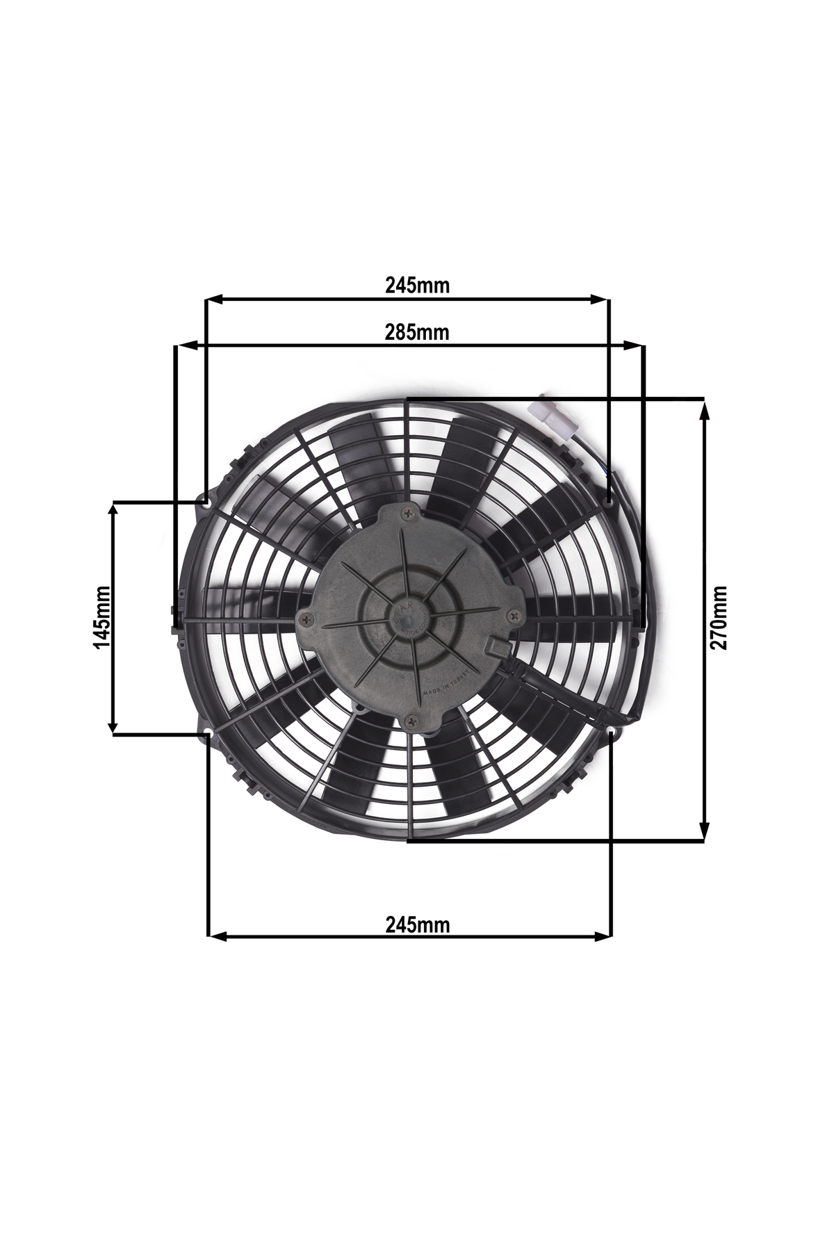 STAR MOTOR COMPANY 10 İNÇ 120 WAT 12 VOLT ÜFLEYİCİ AXİEL FAN