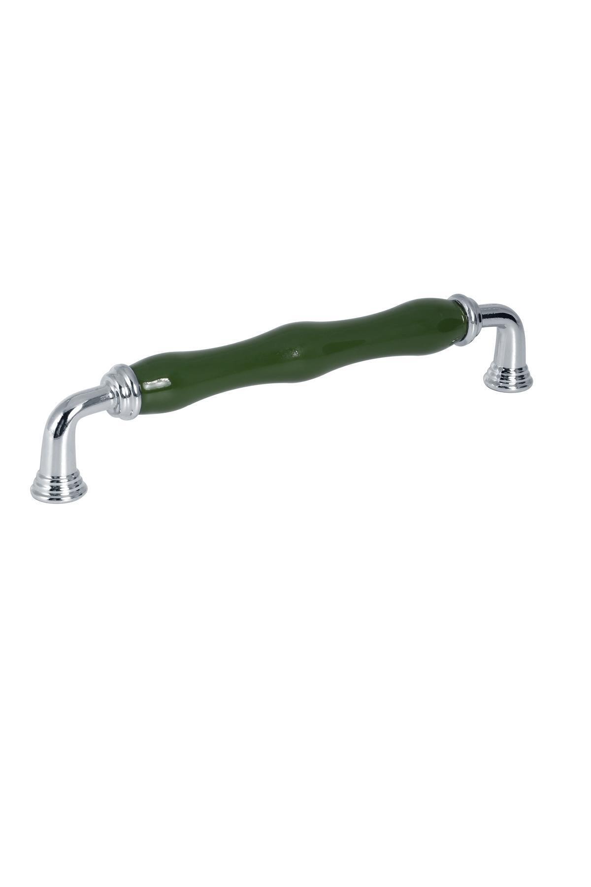 Porcellana Perla Porselen Kulp Dolap Çekmece Mobilya Mutfak Kulbu Safir160mm- Yeşil- Stk0572