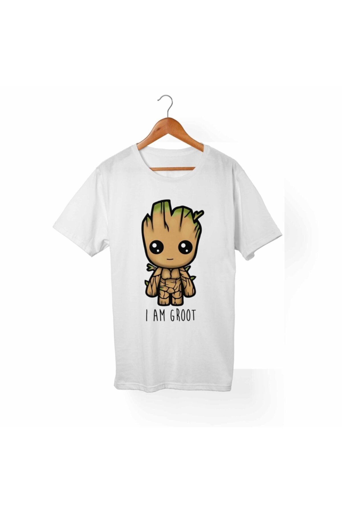 Alfa Tshirt Tricou Alb Unisex I'm Groot Unisex - 11–12 years