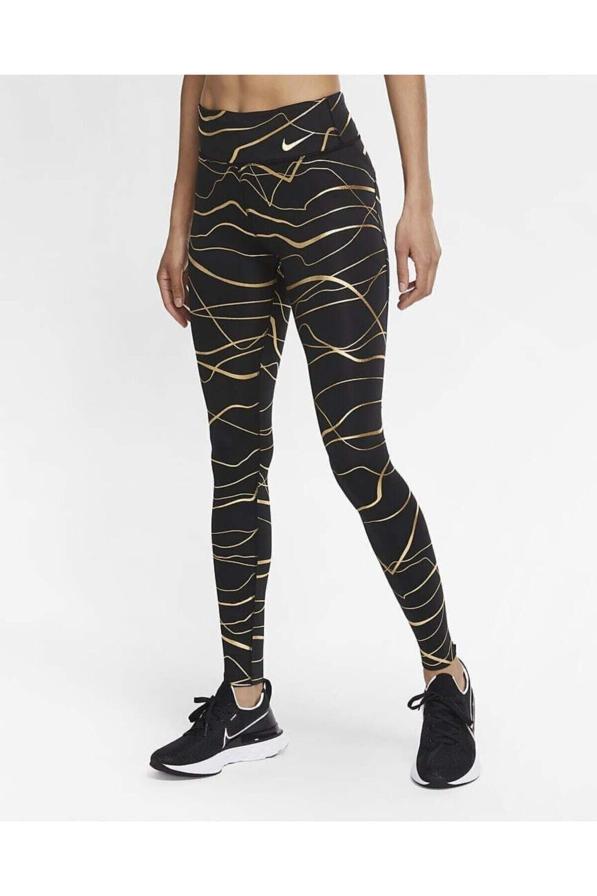 Nike Kad n Siyah Tayt Icon Clash Fast Running Leggings Ko u