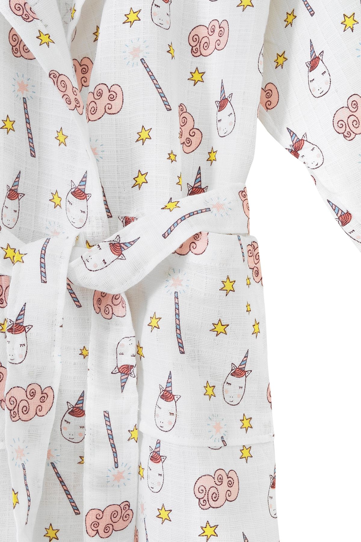 Lunanino-Muslin 100% Cotton Baby Bathrobe 5-7 Years Unicorn 2