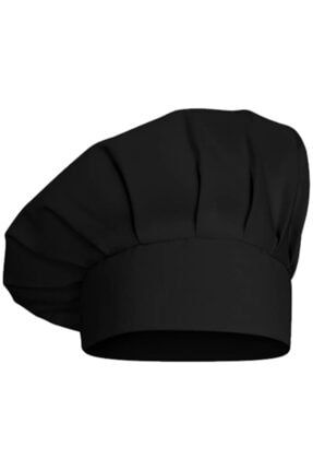 Siyah Aşçı Şapkası Mutfak Şef Mantar Kep 304310335