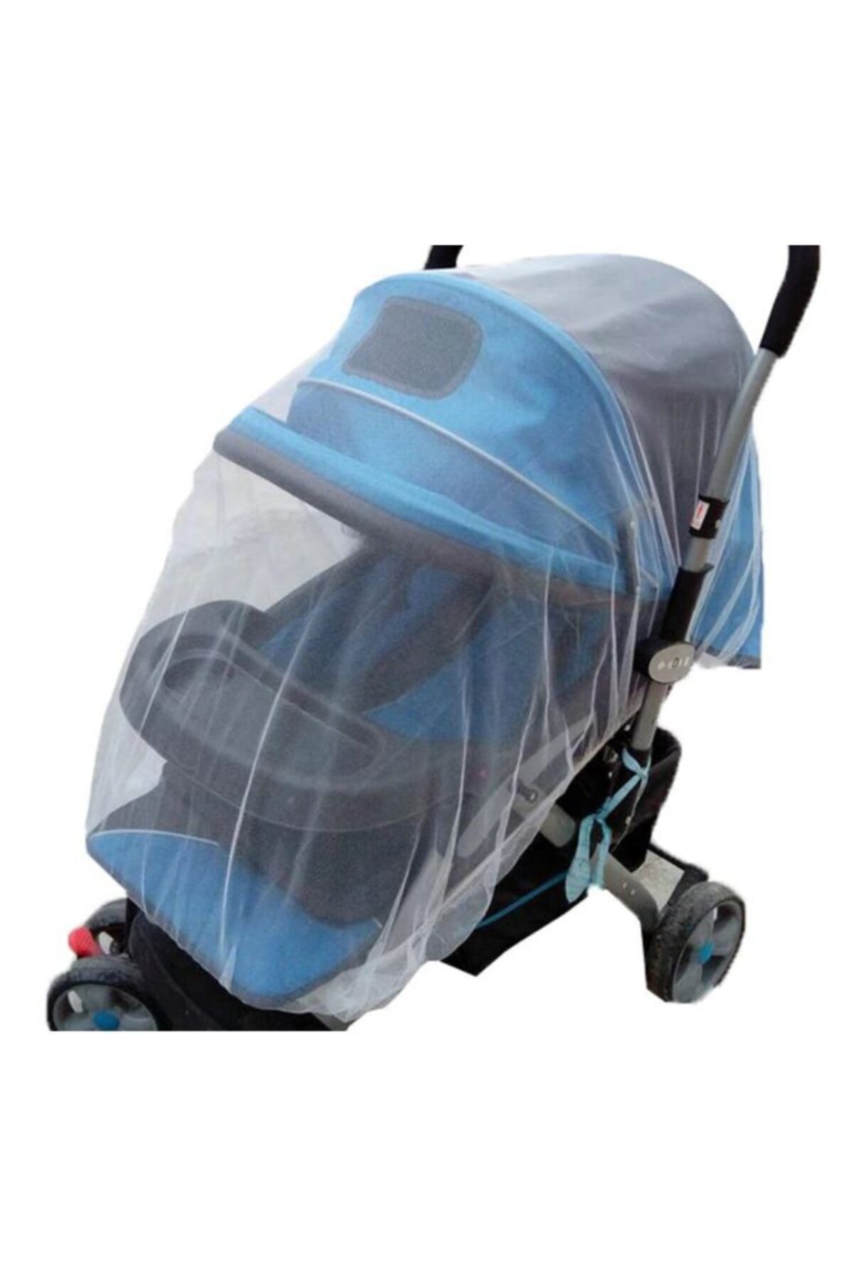 Genel Markalar Çocuk Bebek Arabası Beşik Cibinliği Sineklik Cibinlik Sivrisinek Böcek Sinek Kalkanı fotoğrafı 3 (önizleme)