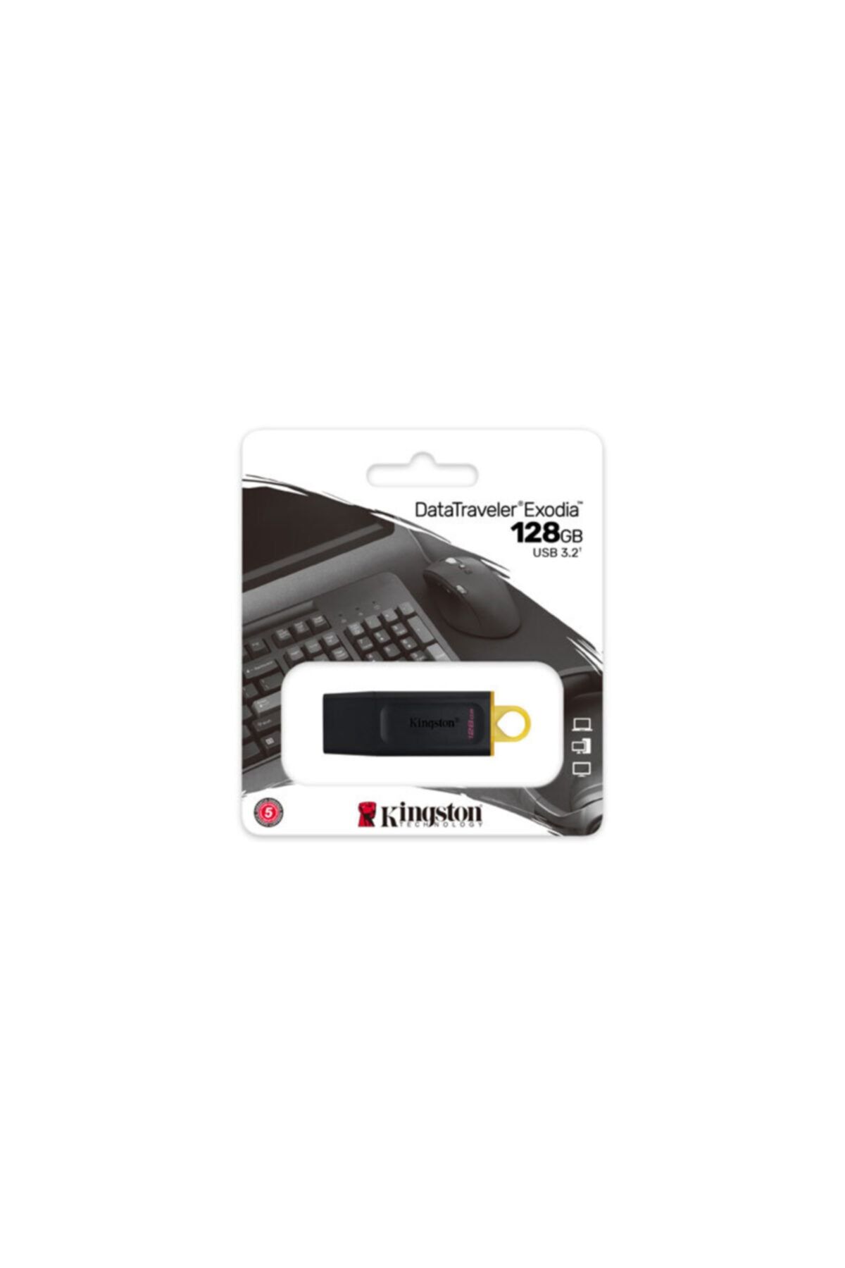 Kingston DataTraveler Exodia Yellow / Pendrive 128GB USB 3.2
