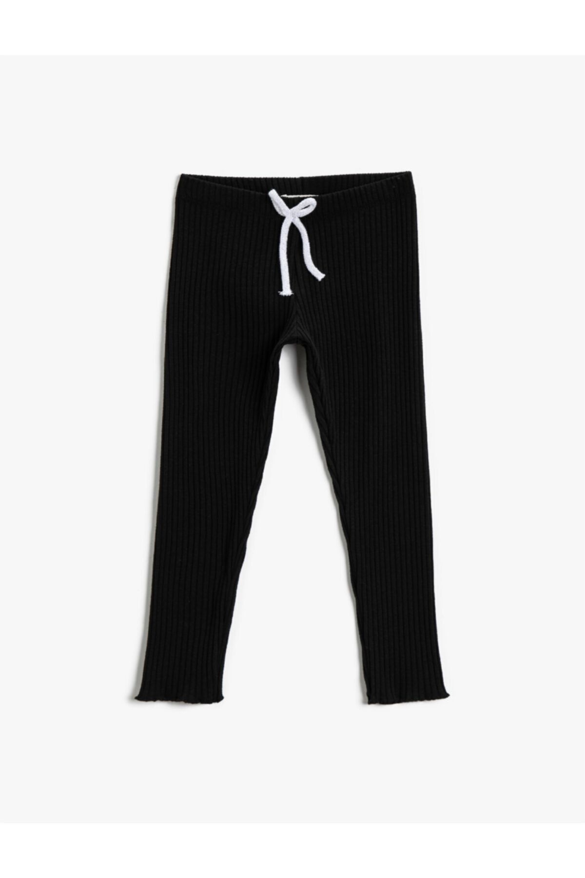 Koton Leggings Schwarz Mittlerer Bund Fast ausverkauft
