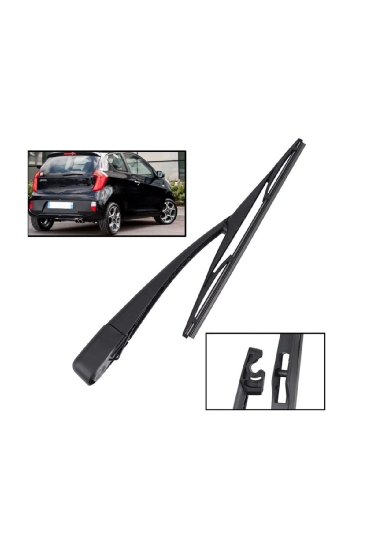 Genel Markalar Kia Picanto Arka Cam Silecek Kolu Ve Süpürgesi 2011-2020 Uyumlu