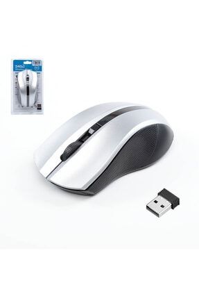 Ergonomik Wireless Kablosuz Optik Mouse 1600 Dpı - Gümüş w4011-003
