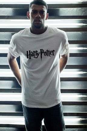 Harry Potter Beyaz Erkek Oversize Tshirt - Tişört TYC00134253976