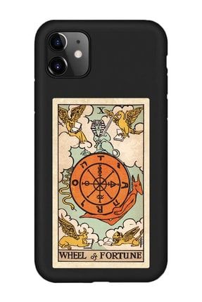 Iphone 11 Uyumlu Wheel Of Fortune Tarot Kartı Desenli Premium Lansman Kılıf IP11LN-265