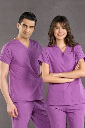 Dr. Greys Modeli Mor Doktor&hemşire Forması HDT100.15