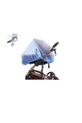 Mavi Cibinlik Çocuk Bebek Arabası Beşik Cibinliği Sineklik Sivrisinek Böcek Sinek Kalkanı mavcibinlik200