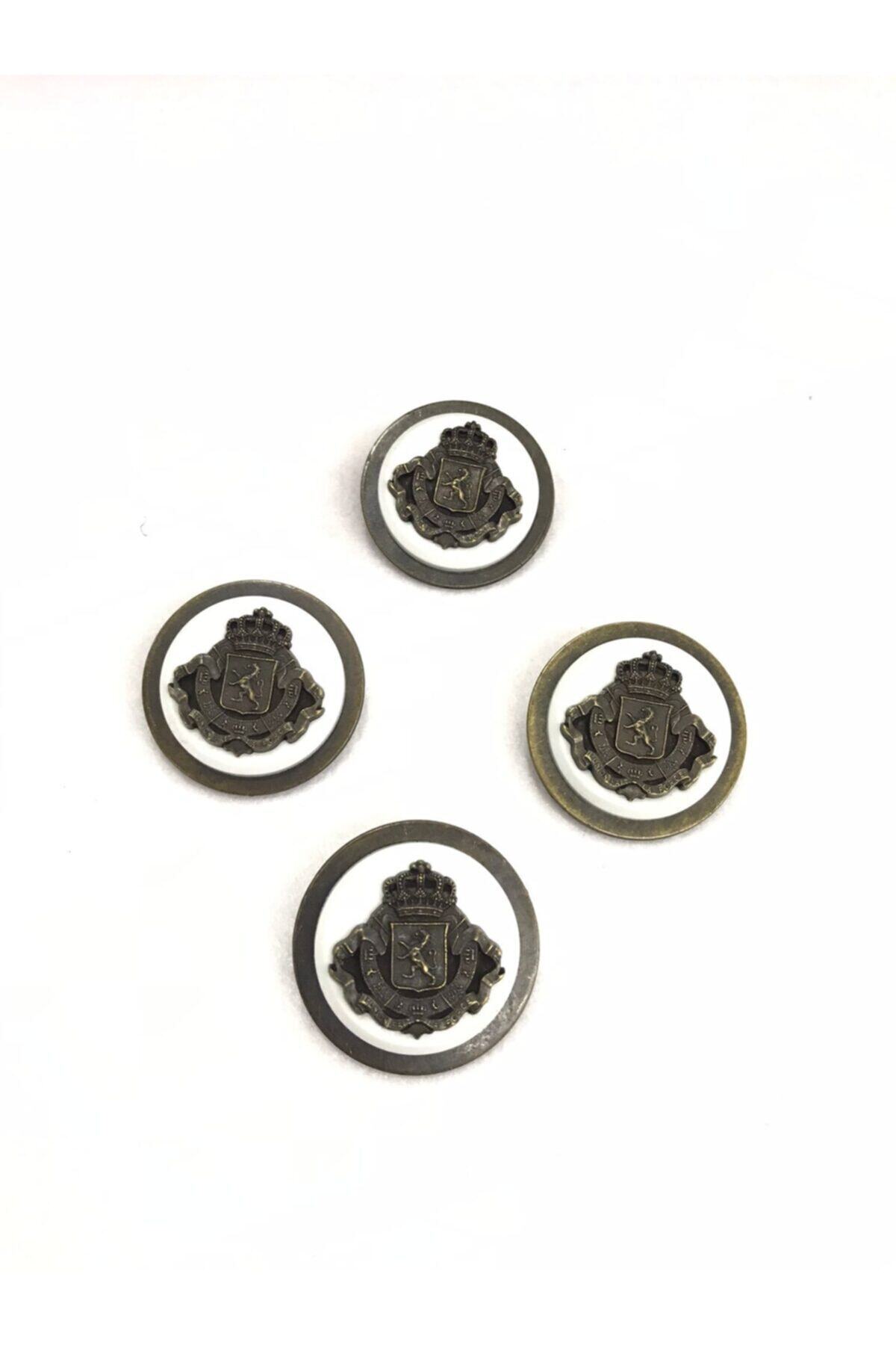 Italian Coat Button 4 Pieces