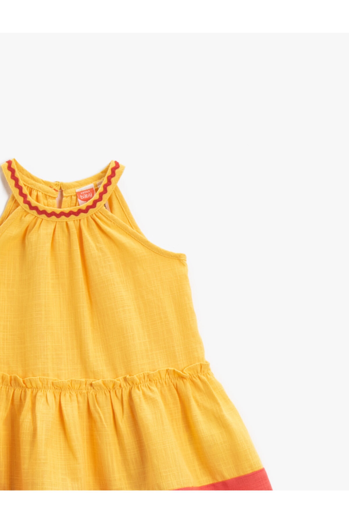 لباس مجلسی دخترانه زرد کوتونKoton | 1YMG89622ZW اورجینال - تصویر 3