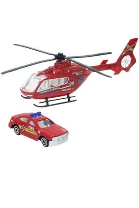 Xy109 Arabalı Demir Helikopter Kırmızı 86971970851819