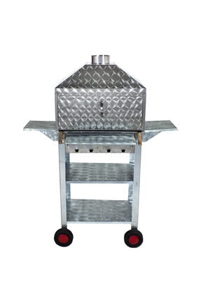 METEHAN MANGAL SOBA Mth-28 Lüx Davlumbazlı Kapaklı Bacalı Maltız Izgaralı Man...