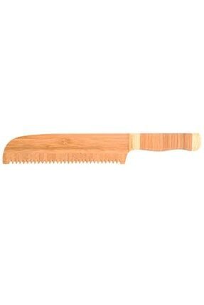 Tırtıklı Ahşap Ekmek Pasta Kek Kesme Bıçağı Bambu Bıçak ST-3232-6686