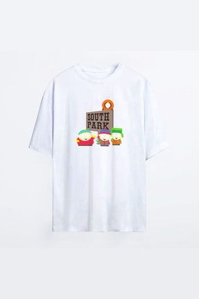 South Park 154 Beyaz Hg Oversize Tshirt - Tişört 13683160