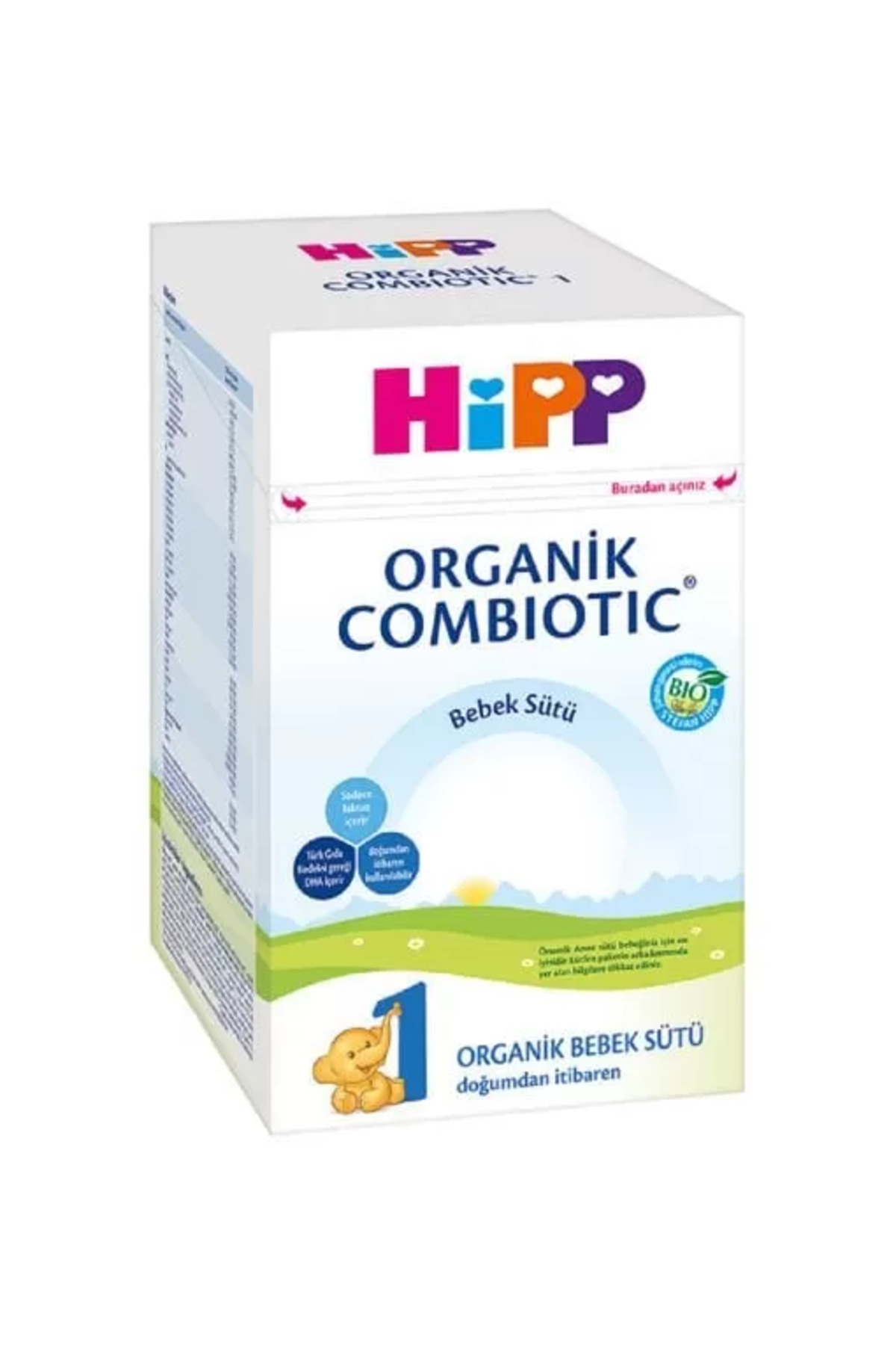 Hipp 1 Organik Combiotic Bebek Sütü 800gr fotoğrafı 3 (önizleme)