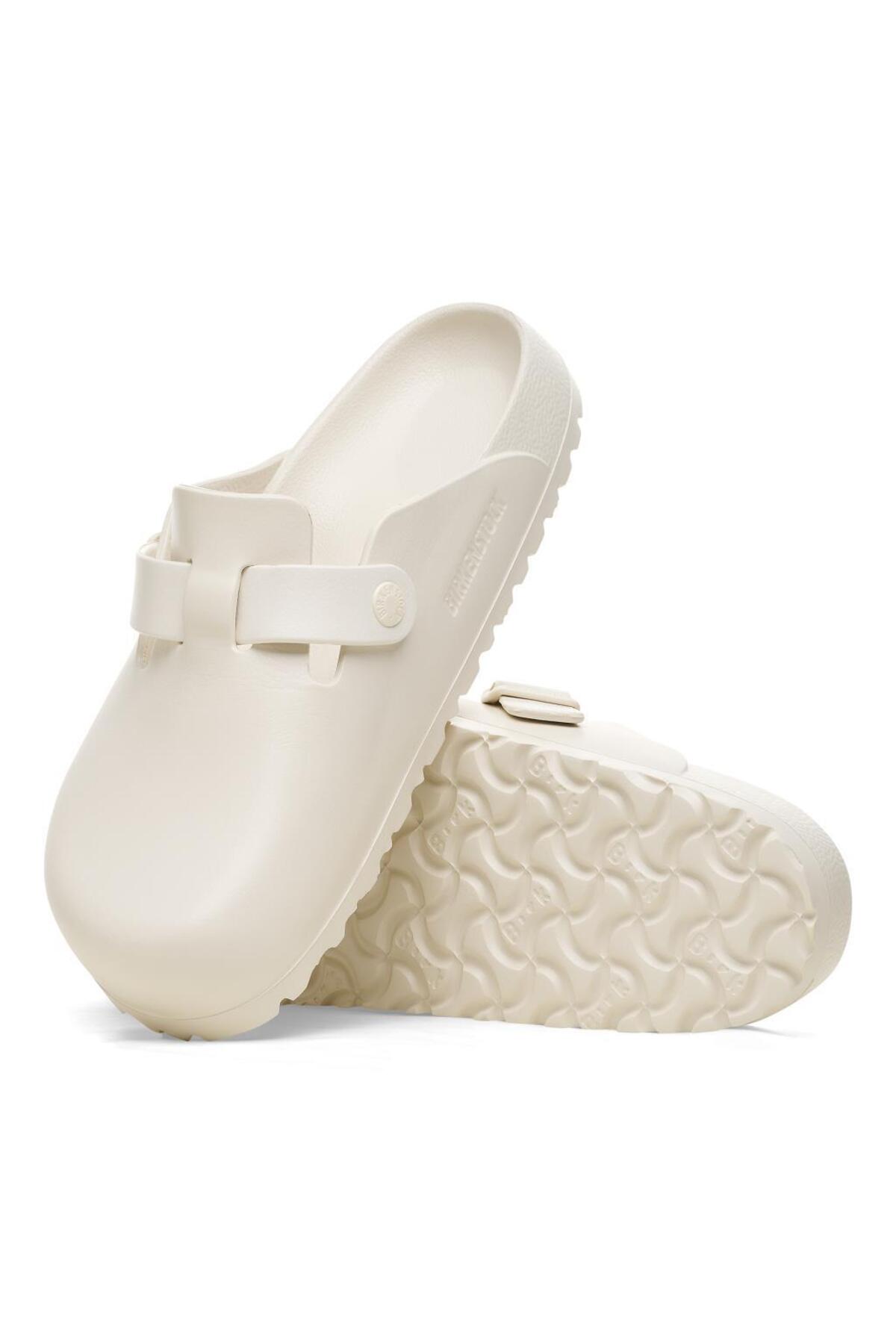 دمپایی بیرکن استاک زنانه پارچه بژ  راسته      لباس خانگی | Birkenstock ZNNPBC2850 DE - تصویر 8