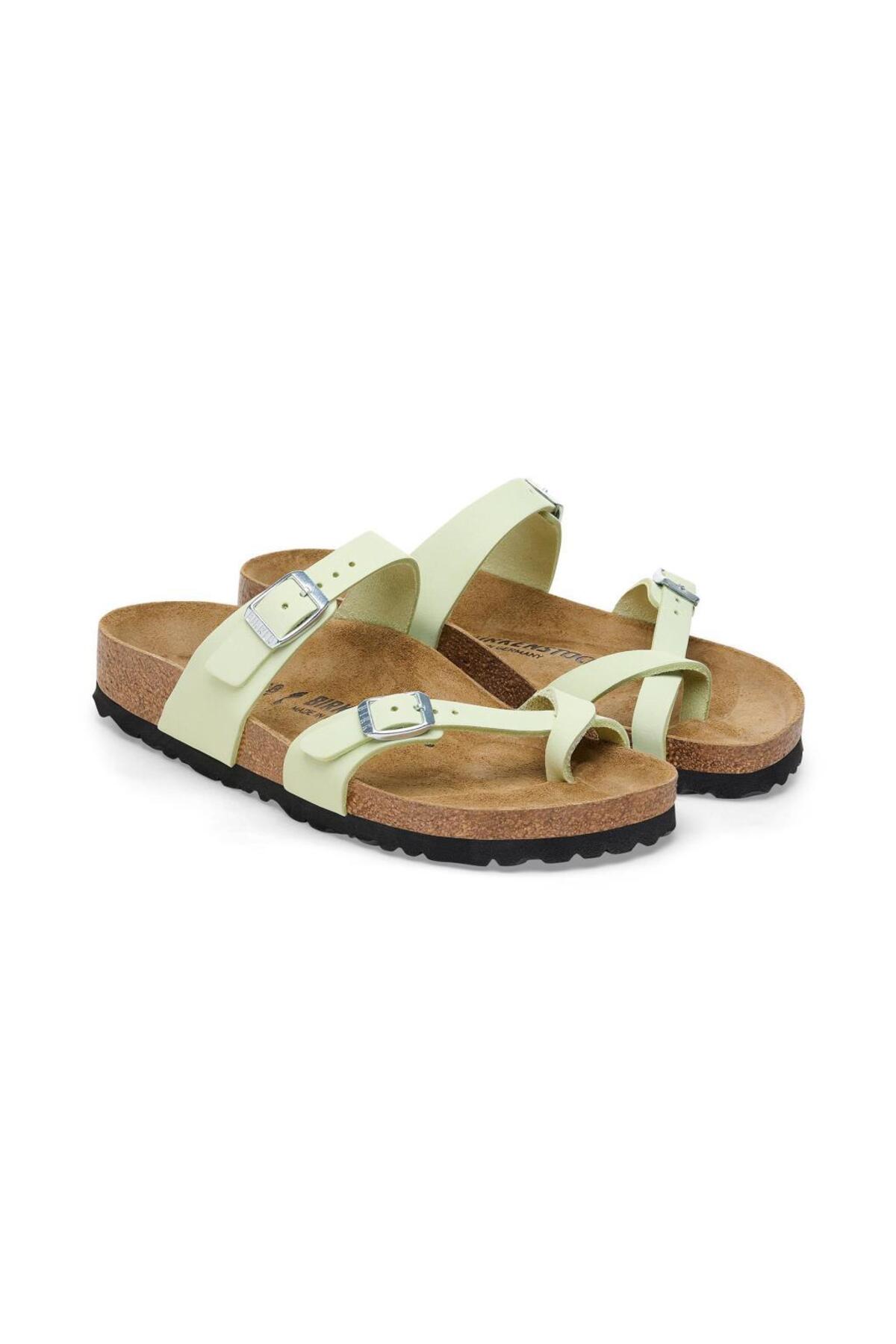 دمپایی بیرکن استاک زنانه پارچه زرد  راسته      Beachwear | Birkenstock ZNNPBC2846 - تصویر 5