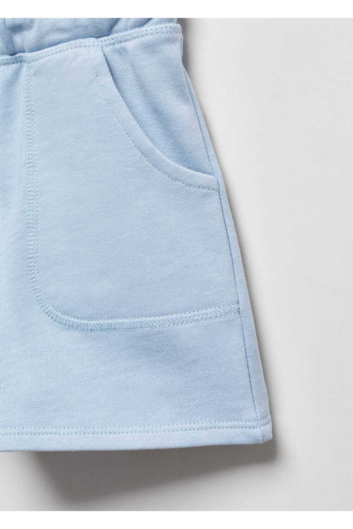 شورت و شلوارک دخترانه مانگو کیدز MANGO Kids اورجینال دخترانه کد کالا 67066011 - تصویر 3