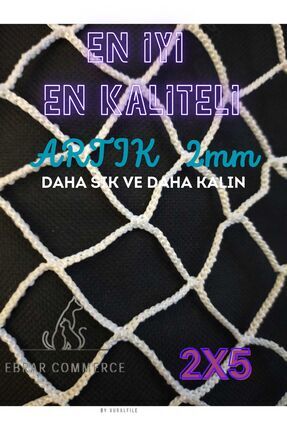 ebrarcommerce Balkon filesi 2mx 5 metre kalın ve sık dokunmuş kedi çocuk filesi