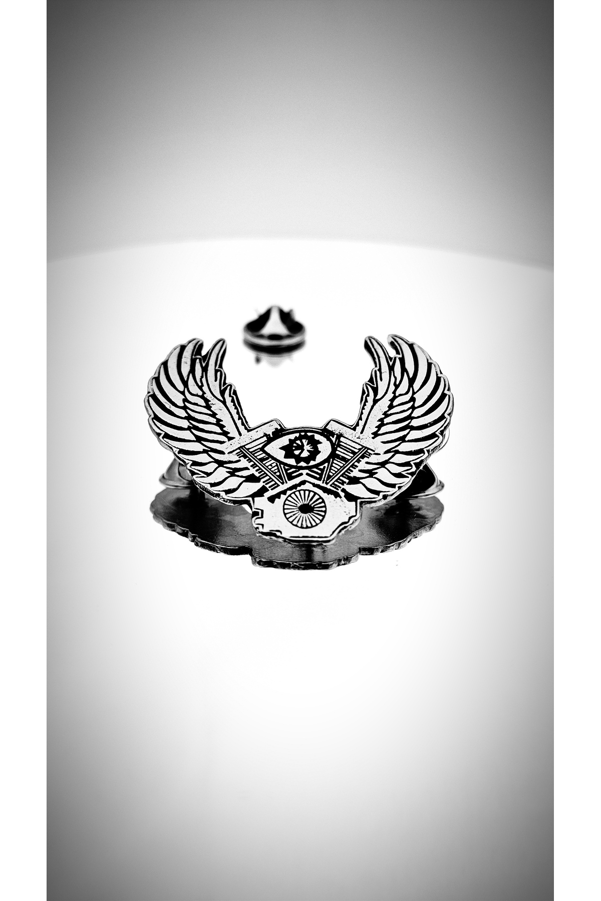 Eagle Winged Biker Badge