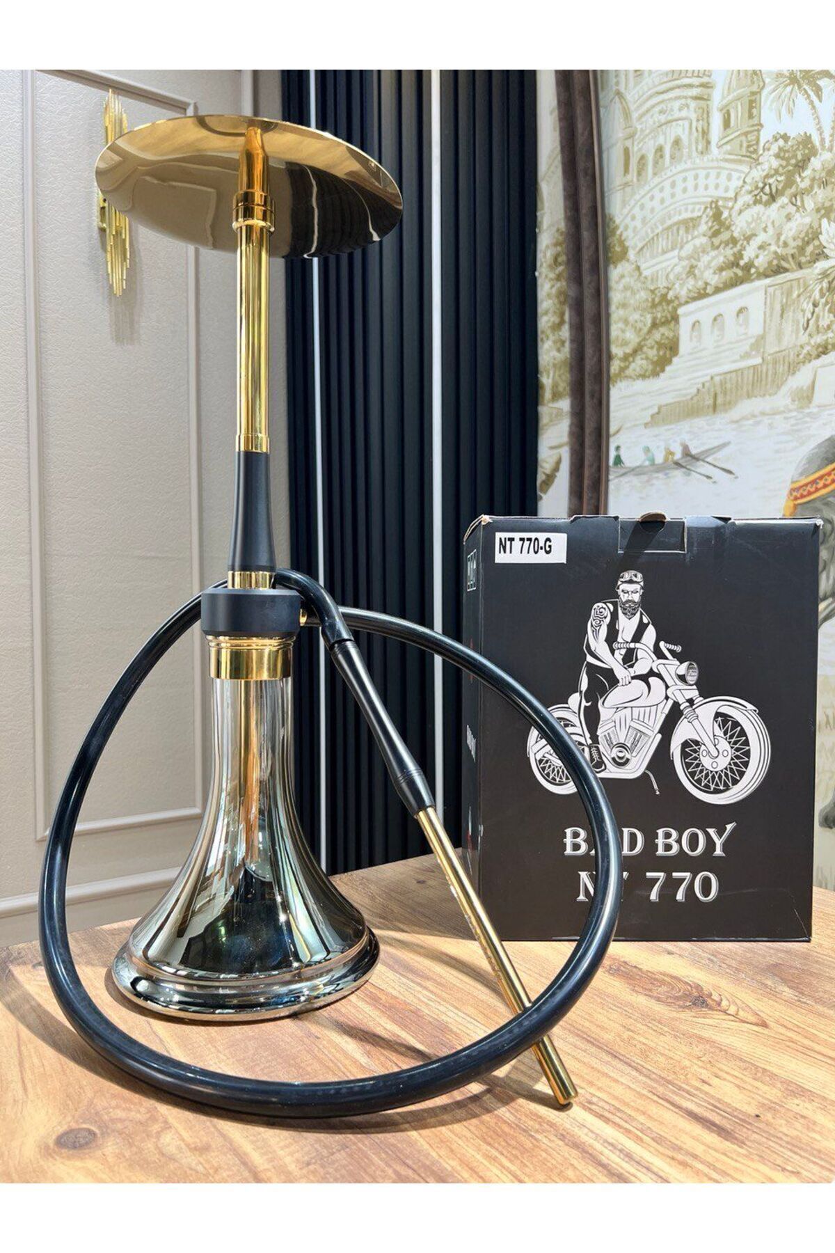 SULTAN NARGİLE NT770 GOLD BAD BOYS ÇELİK NARGİLE TAKIMI - Fiyatı