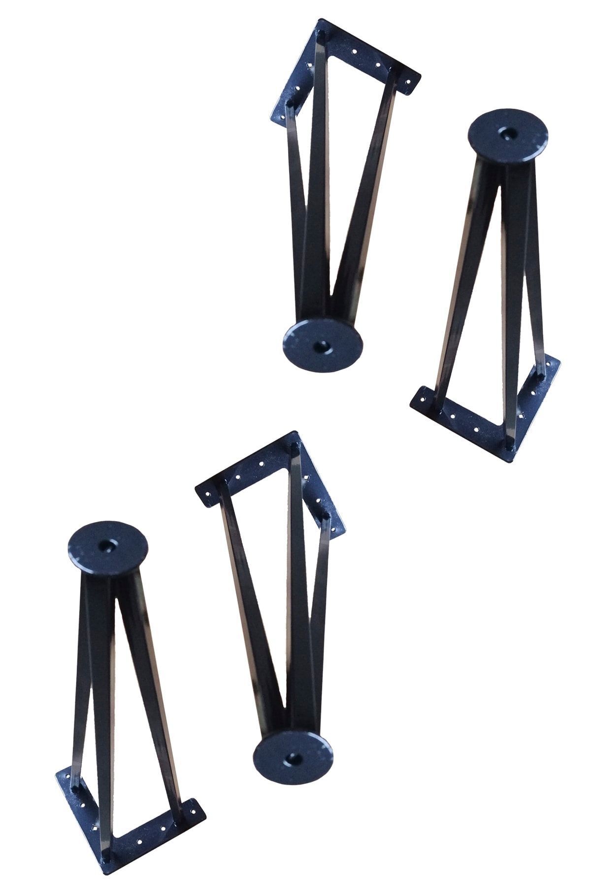 Metal Boru Ayak Kütük Masa Dresuar Orta Sehpa Zigon Ayağı 40 Cm (4 Adet)