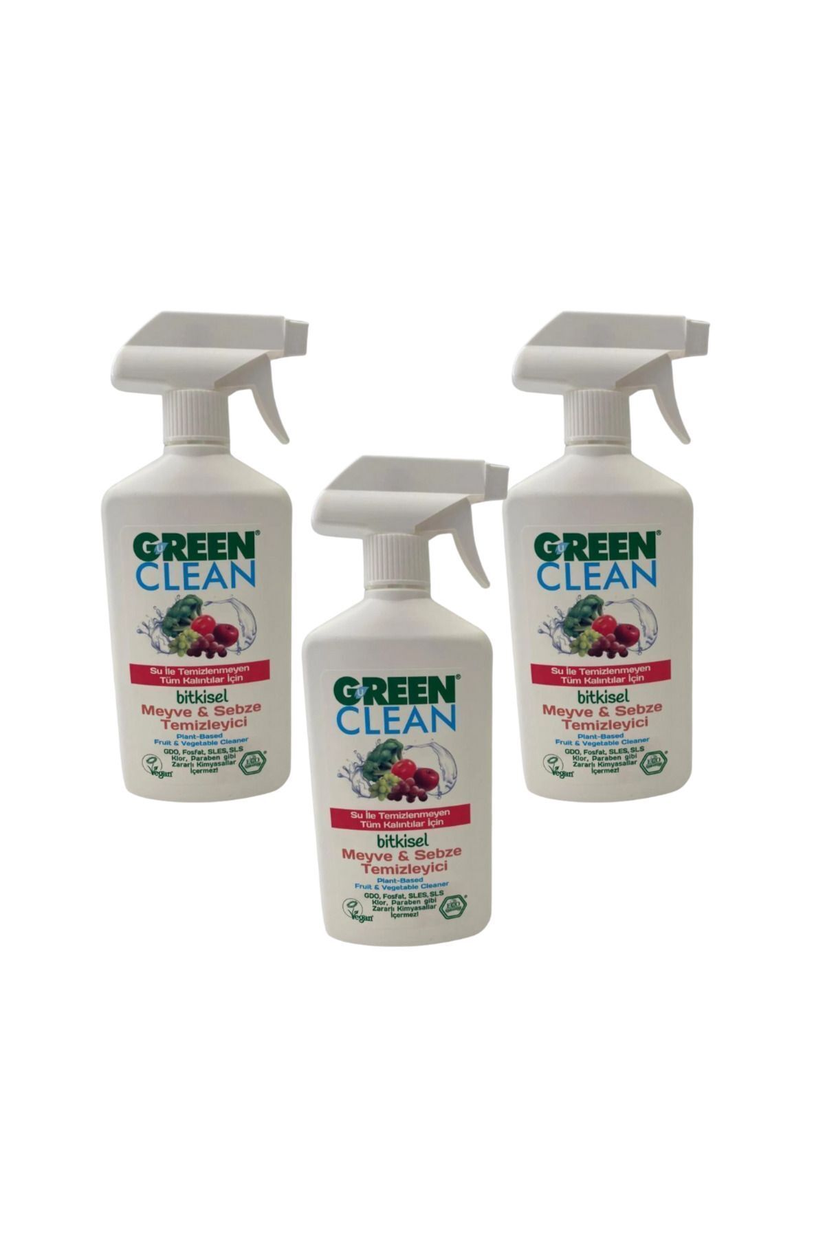Green Clean meyve sebze Temizleyici 500 ml *3 adet