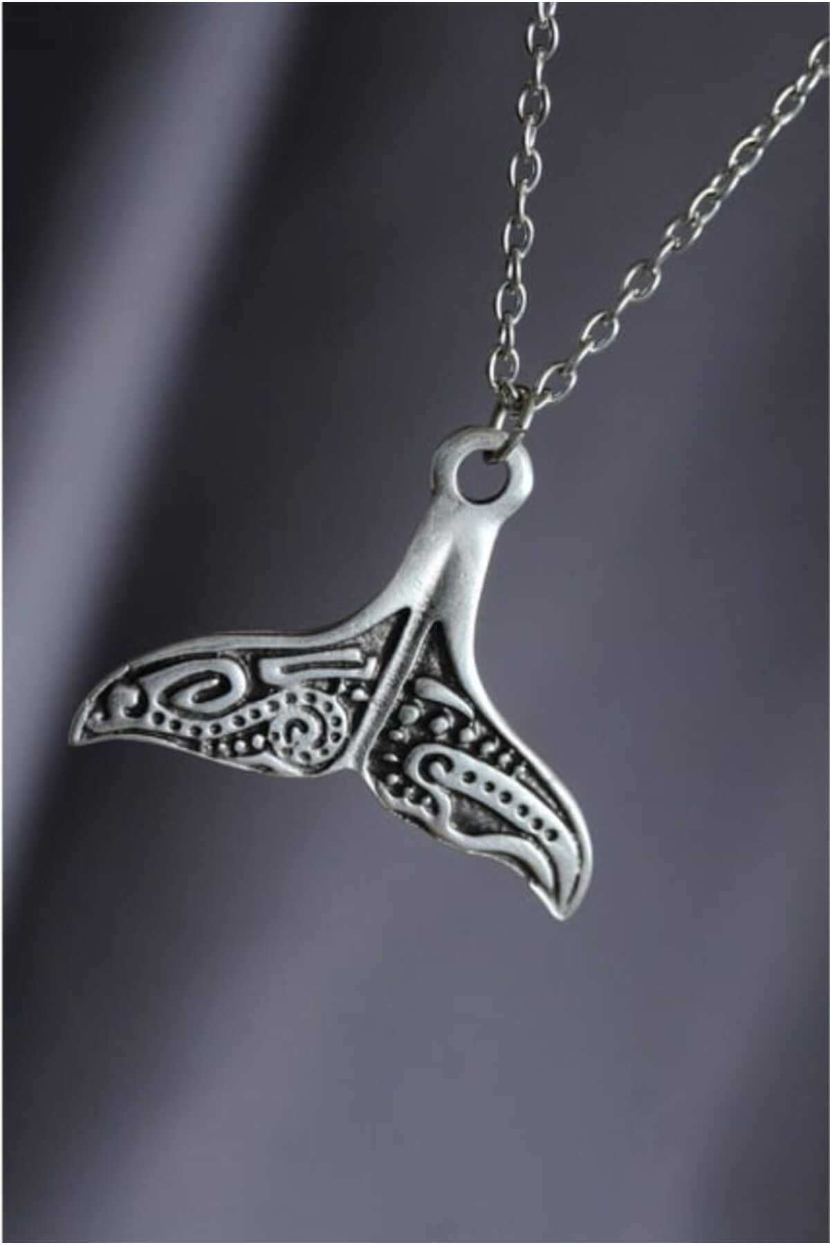 G Sport POLO-Men's Steel Necklace - Whale Tail Design 1