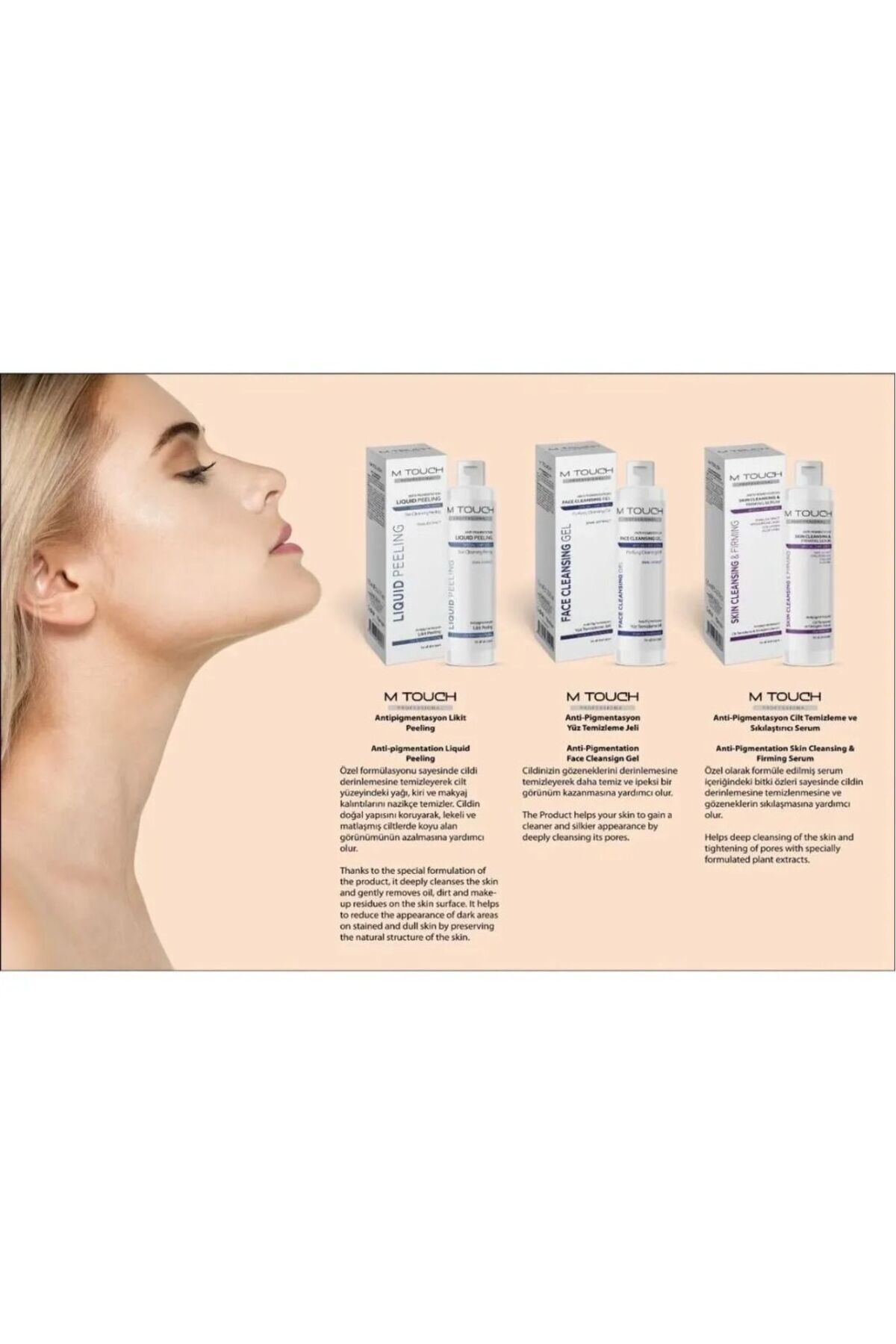 M Touch Liquid Peeling Antipigmentasyon Likit Cilt Temizleyici Peeling 125 ml — 00191 — تصویر 5 از 5