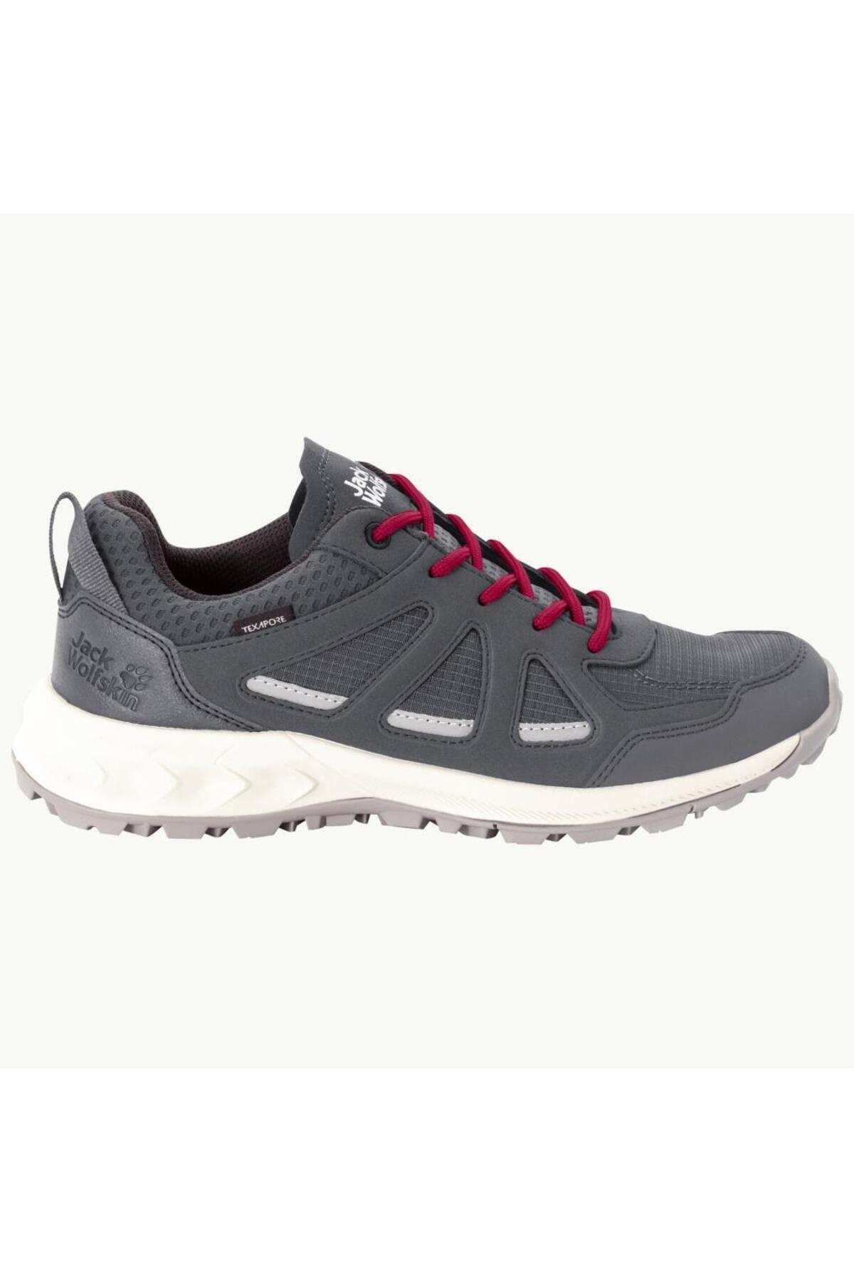 4051341 Woodland 2 Texapore Low W Grey/red Kadın Outdoor Ayakkabı 2