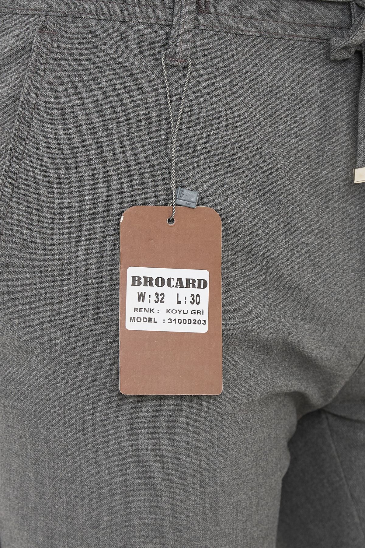 شلوار مردانه خاکستری BROCARD | 31000203 اورجینال - تصویر 7
