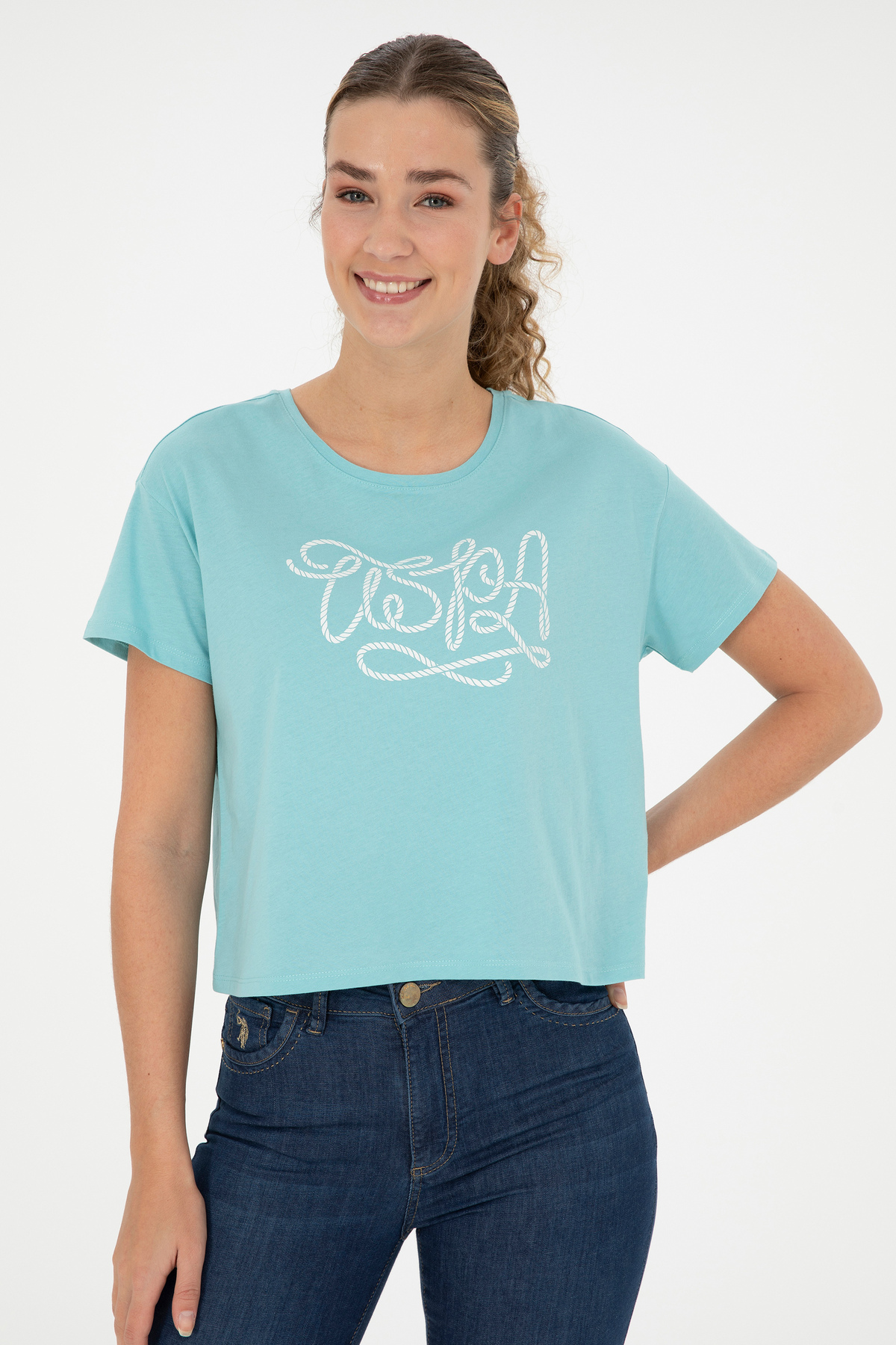 تی شرت زنانه یو اس پولو | 1002583 U.S. Polo Assn. - Image 3