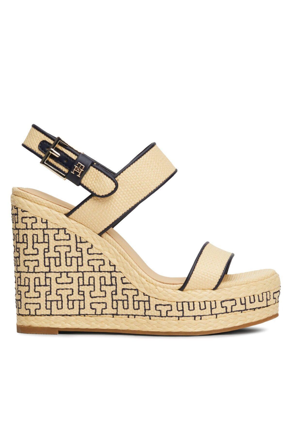 صندل زنانه HIGH HEEP کلاس FLAT MODEL CHIC ECRU SANDAL FW0FW08052 0F4 Tommy Hilfiger