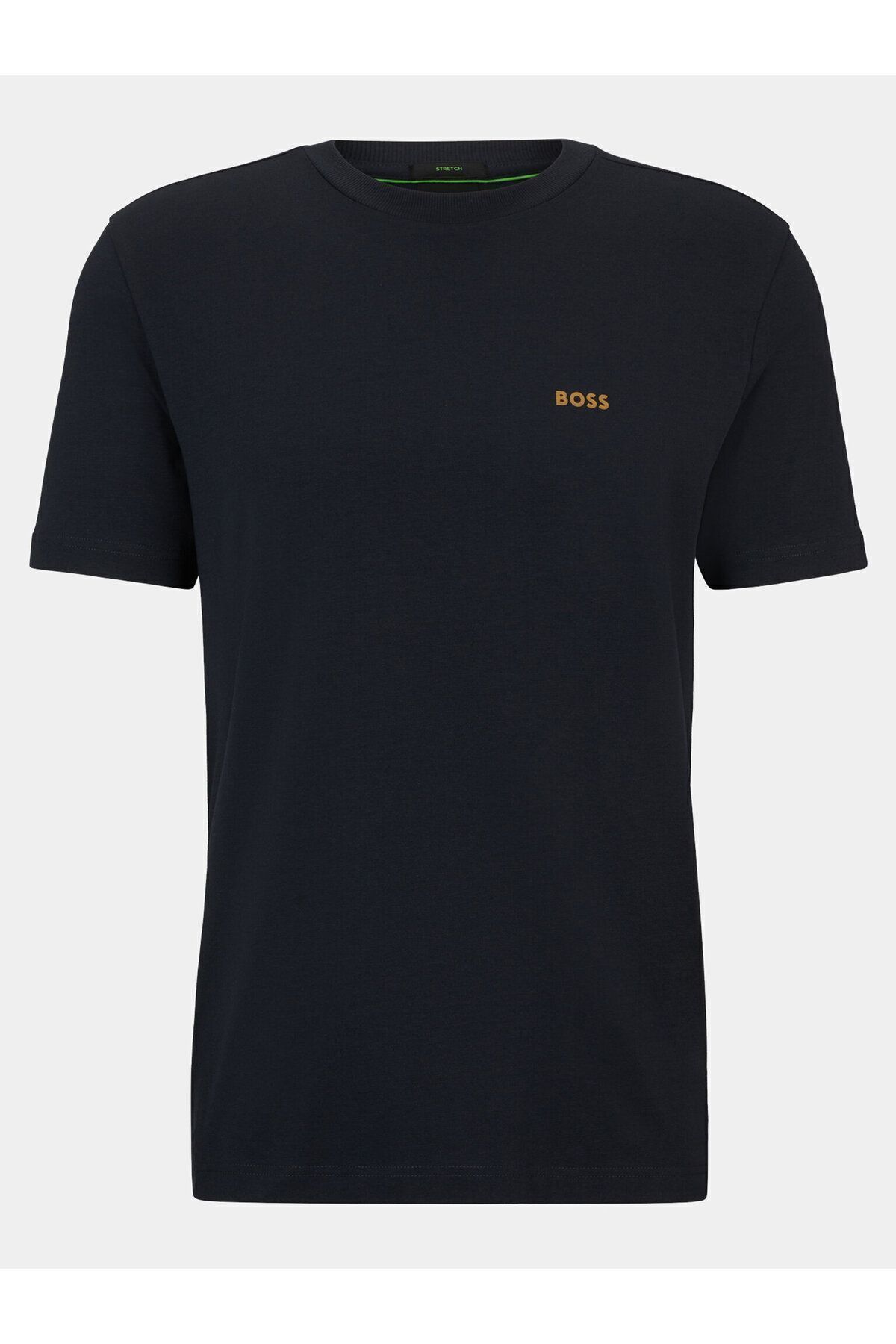 تی شرت مردانه دوچرخه سواری مسطح کوتاه آستین مناسب YAKA NAVY BLUE 50506373 401 BOSS