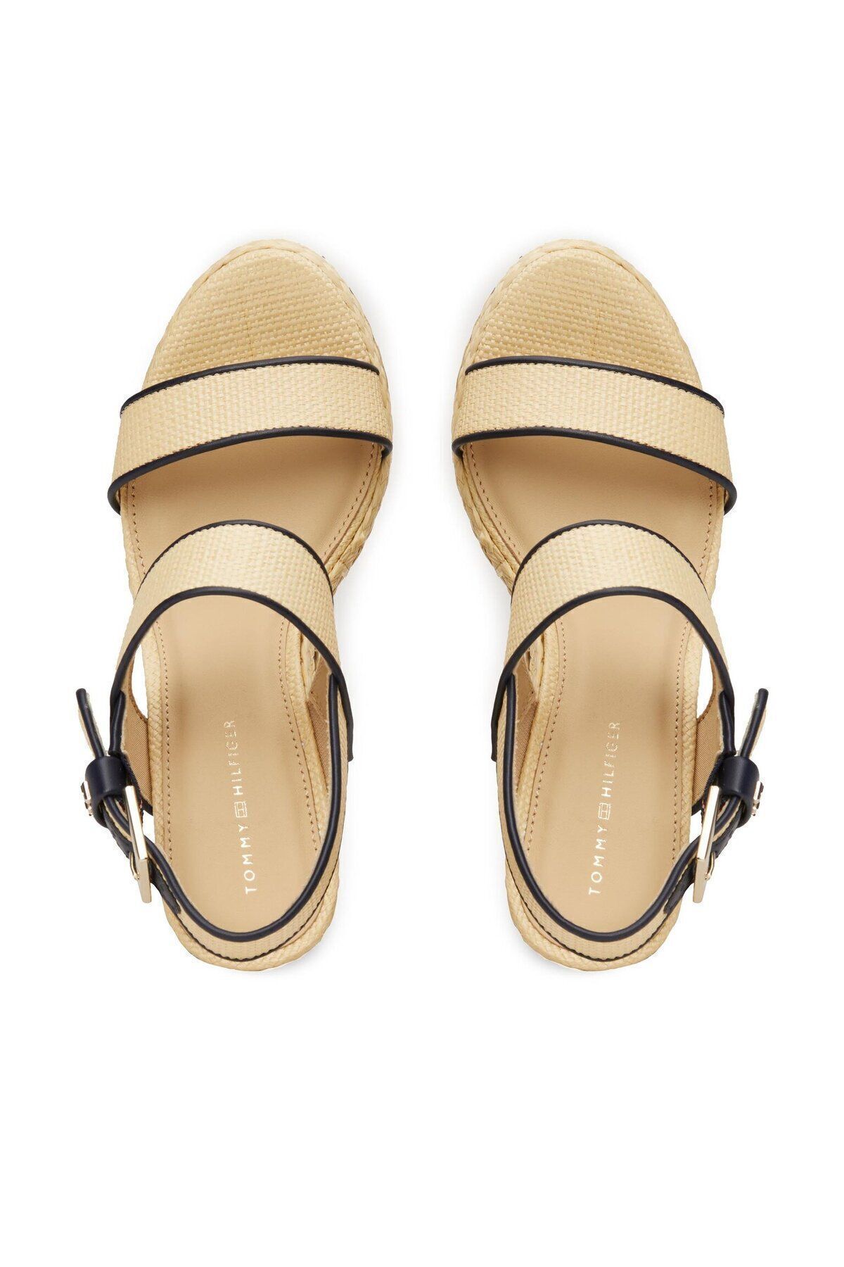 صندل زنانه HIGH HEEP کلاس FLAT MODEL CHIC ECRU SANDAL FW0FW08052 0F4 Tommy Hilfiger