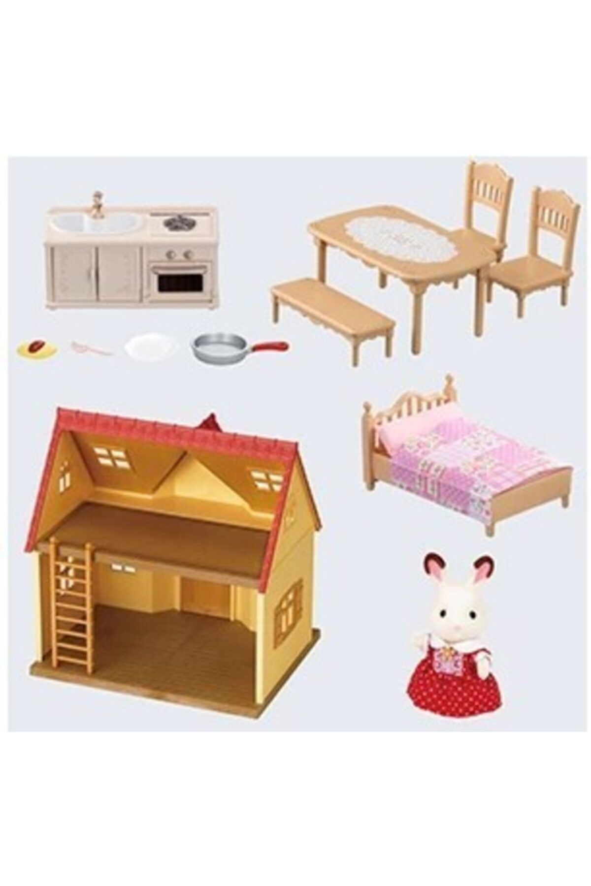 Sylvanian Families Starter House Pack with Accessories and Figures Trendyol