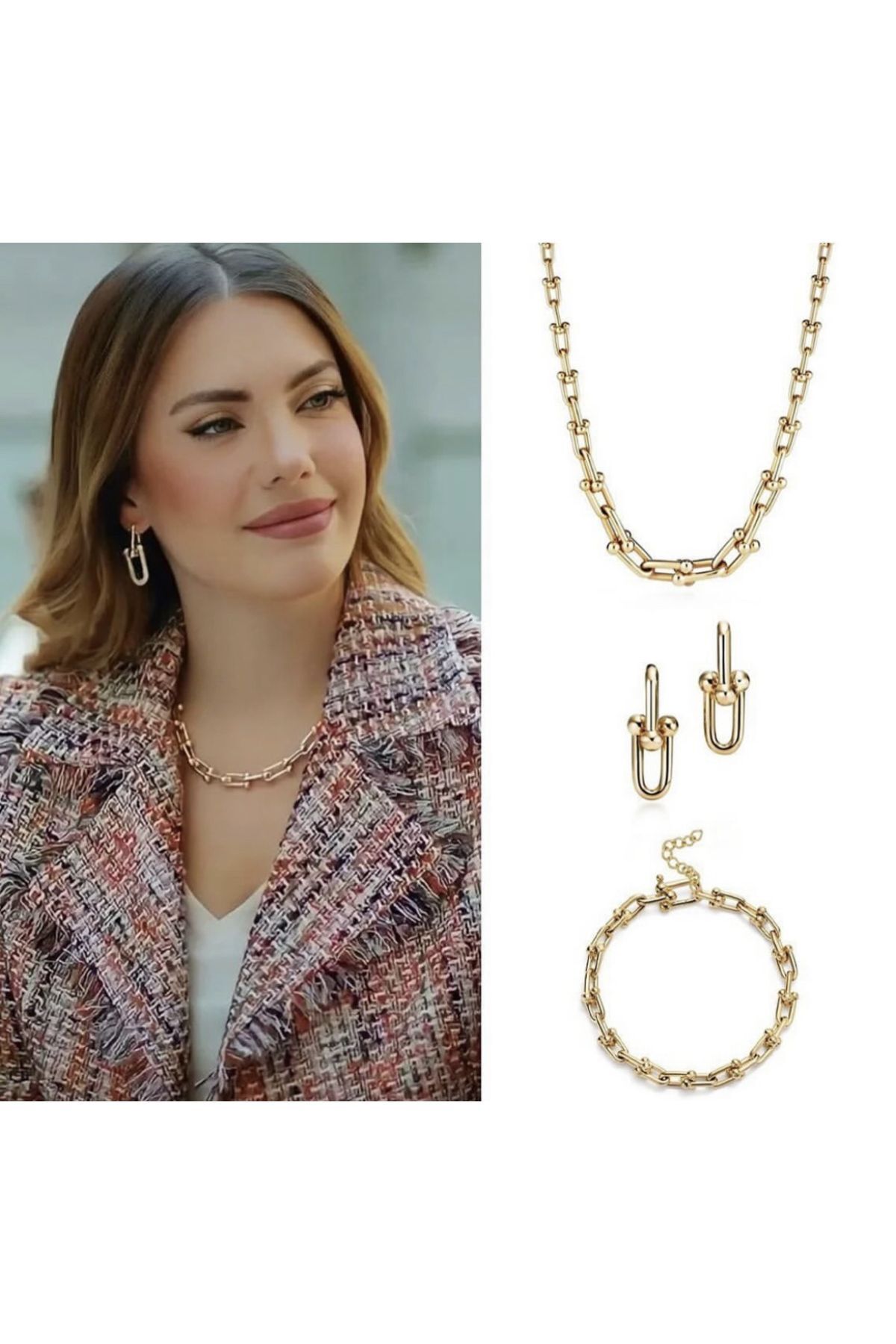 NİLLS STORE İthal Vip Seri Tiffany Gold Set