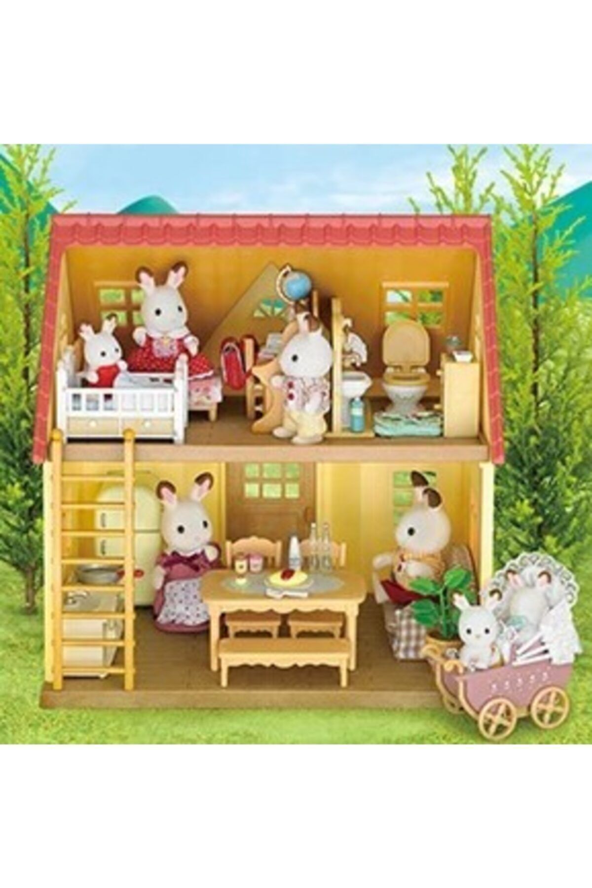 Sylvanian Families Ba lang c Evi aksesuarl Ve Figurlu Paket
