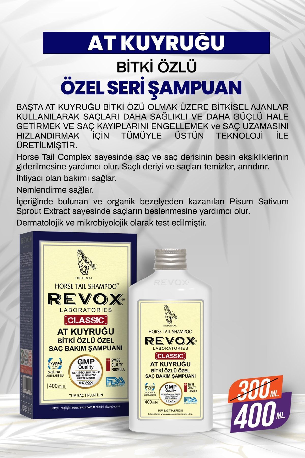 Saç Dökülmesini Engelleyen At Kuyruğu Bitki Özlü Şampuan 400 Ml 2 Adet - 4